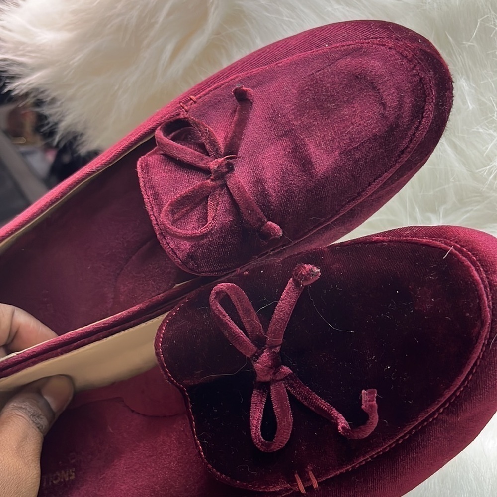 Basic Editions Wine Addison flat slip-on shoes, Women size 8.5 - Picture 7 of 7